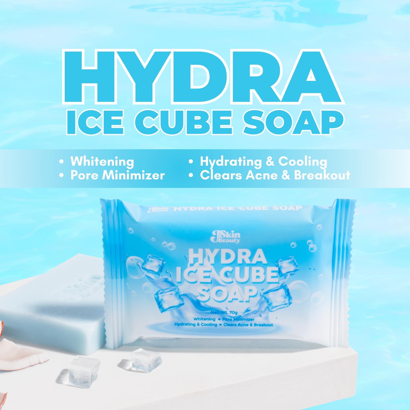 J Skin Beauty Hydra Ice Cube Soap - Whitening and Pimple Eraser