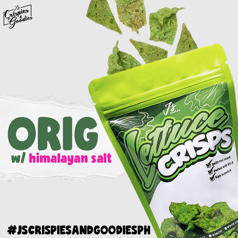 J's Crispy Lettuce Crisps (Original w/ Himalayan Salt) 90g