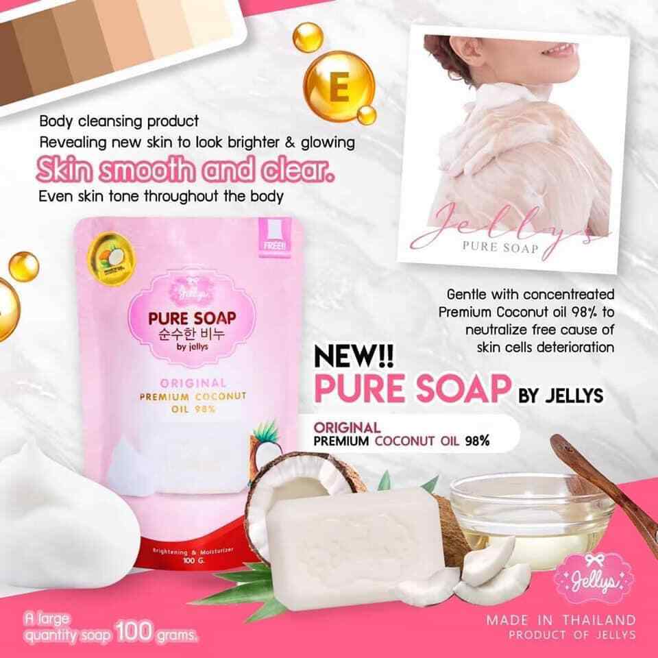 Jellys Pure Soap Original Premium Coconut Oil 98% 100g