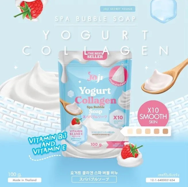 Joji Yogurt Collagen Spa Bubble Soap 100g