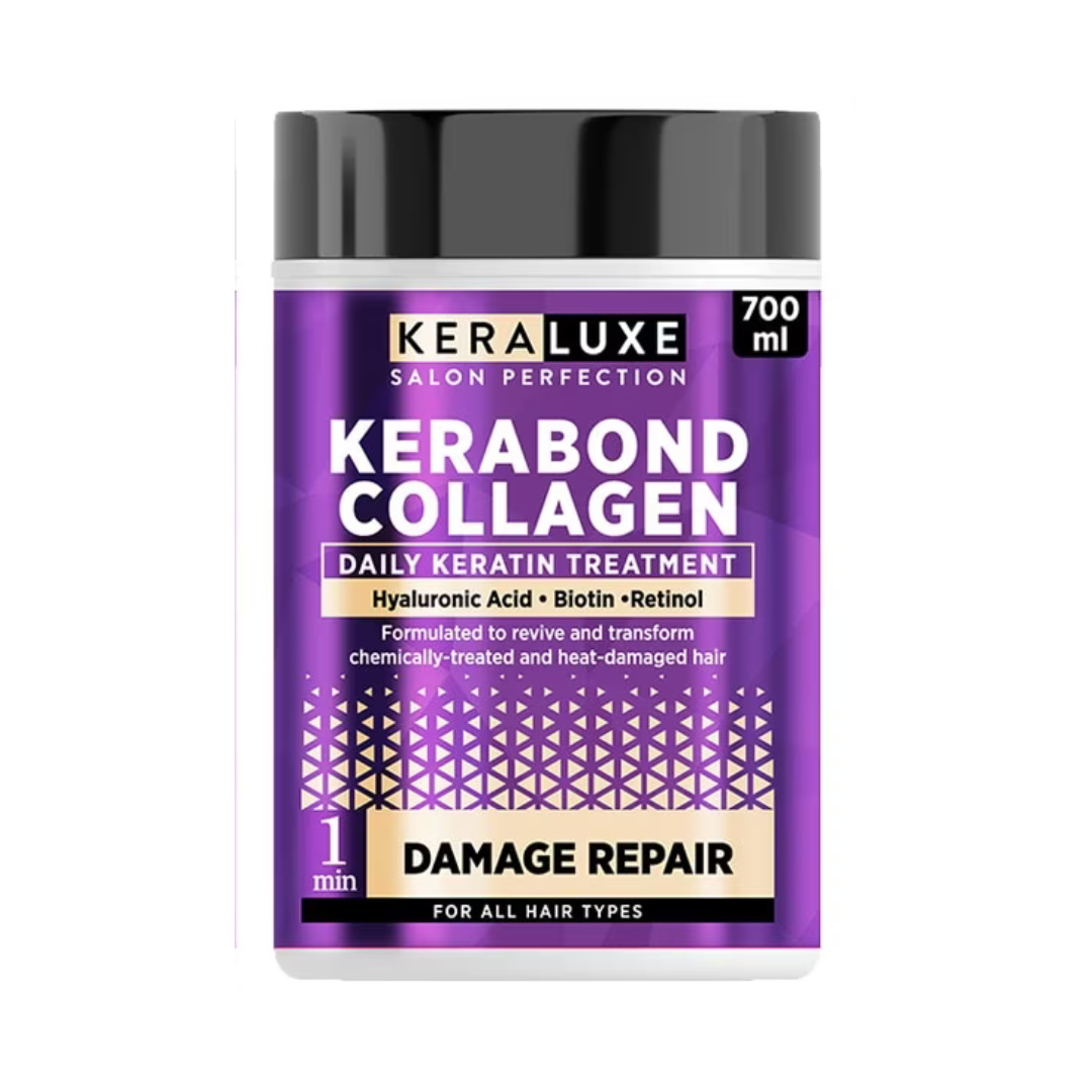 KERALUXE Kerabond Collagen Daily Keratin Treatment (Damage Repair) by Luxe Organix 700ml