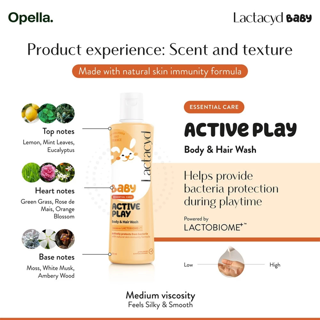 LACTACYD Baby Hair & Body Wash (Active Play) 250ml