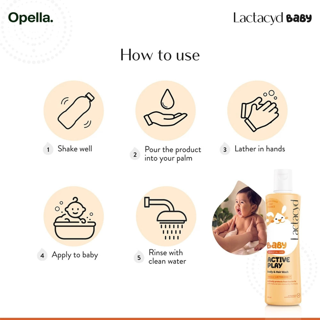 LACTACYD Baby Hair & Body Wash (Active Play) 250ml