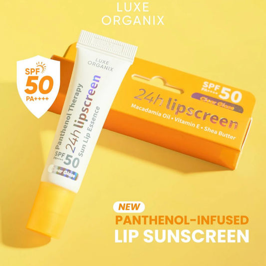 LUXE ORGANIX 24h Lipscreen Sun Lip Essence SPF50 PA+++ (Clear Glaze) 10g