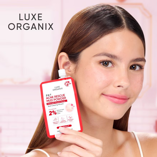 LUXE ORGANIX 2in1 Acne Recue Mud Powder 9g