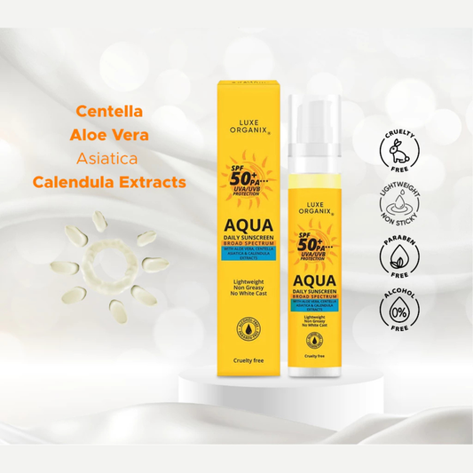 LUXE ORGANIX Aqua Daily Sunscreen (SPF50+ PA+++) 50ml