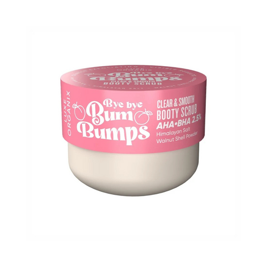 LUXE ORGANIX Bye Bye Bum Bumps (Clear and Smooth) Booty Scrub 285g