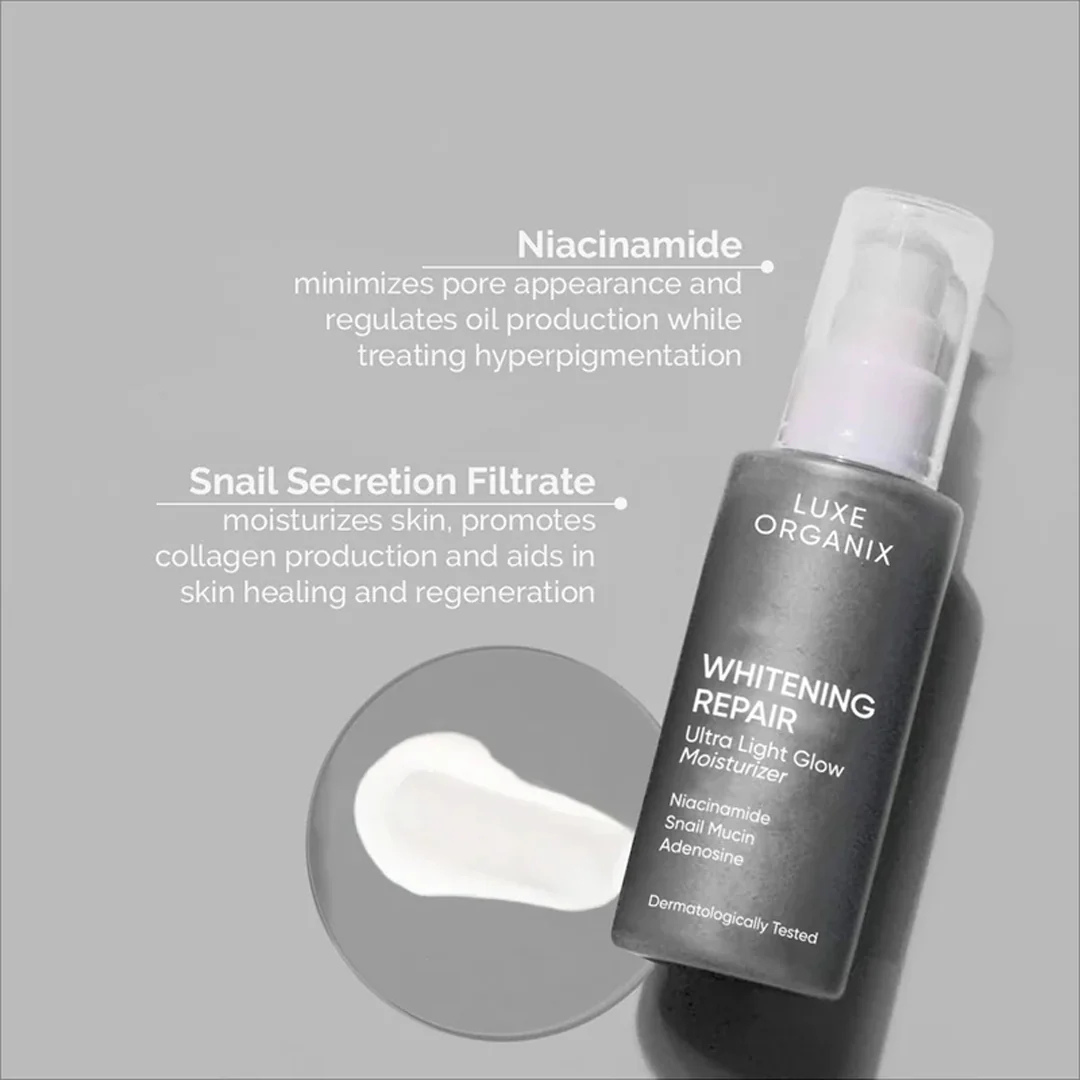 LUXE ORGANIX Ultra Light Glow Moisturizer (Whitening Repair) 80ml