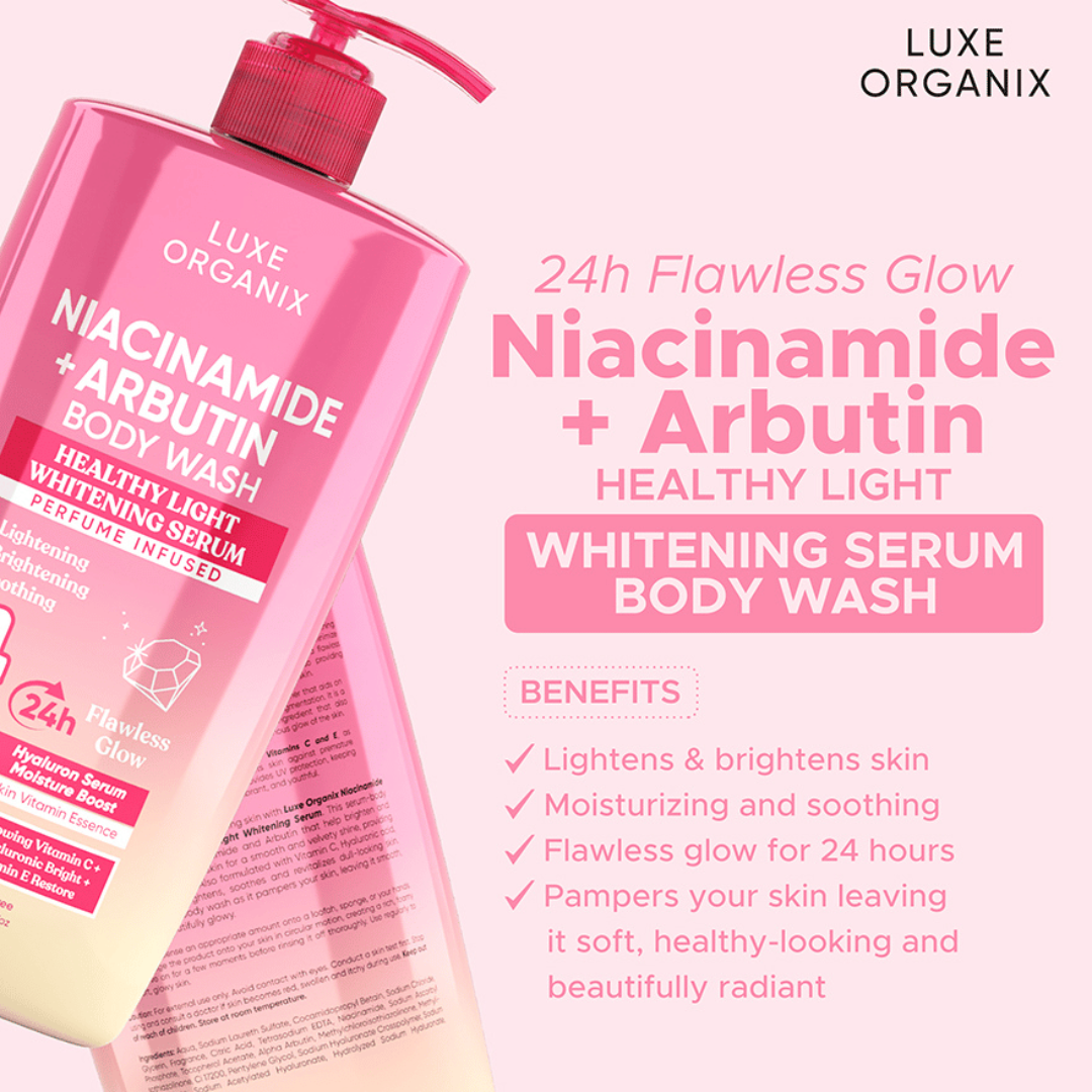 LUXE ORGANIX (Niacinamide + Arbutin) Perfumed Infused Serum Body Wash 1000g