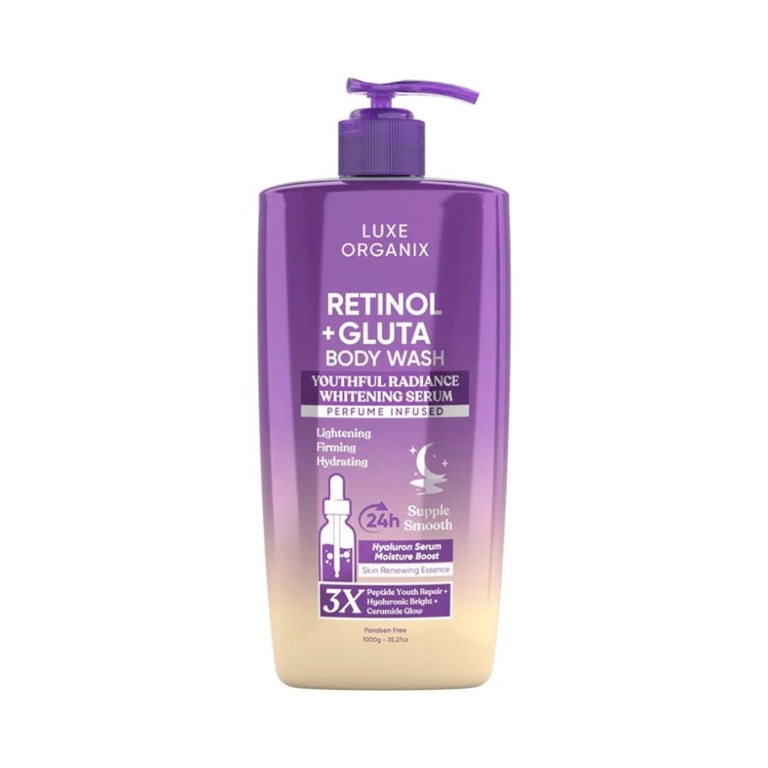 LUXE ORGANIX (Retinol + Gluta) Perfumed Infused Serum Body Wash 1000g