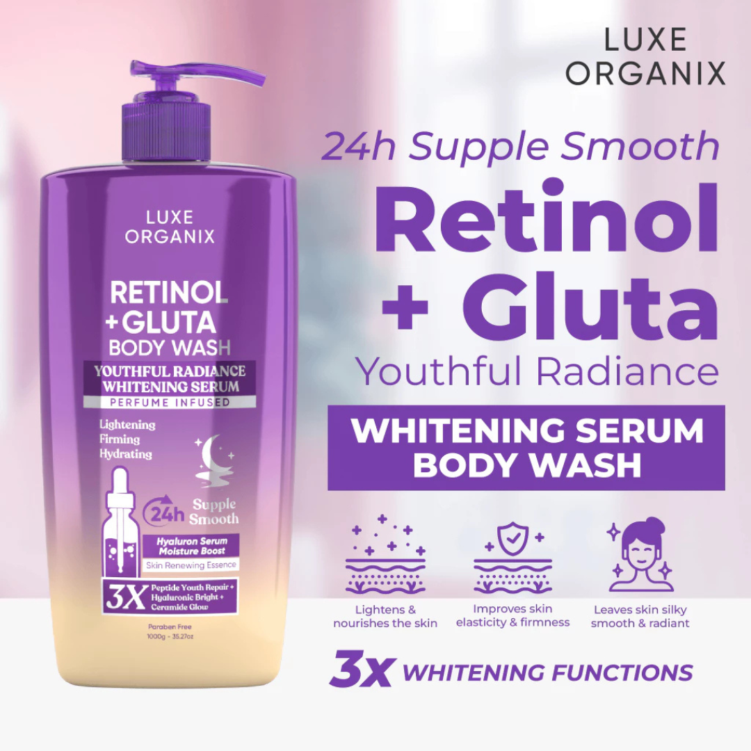LUXE ORGANIX (Retinol + Gluta) Perfumed Infused Serum Body Wash 1000g