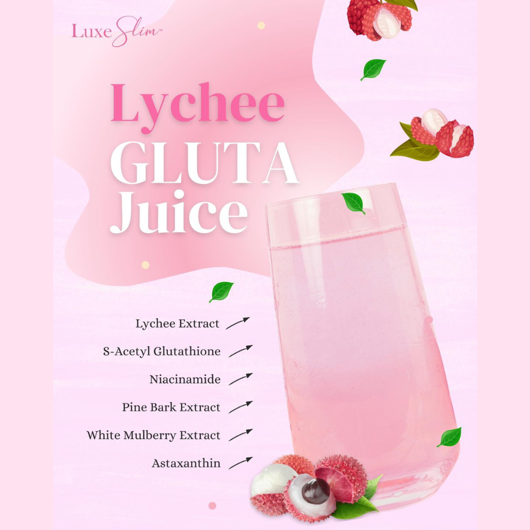 LUXE SLIM Lychee Gluta Juice 21g x 8 Sachets