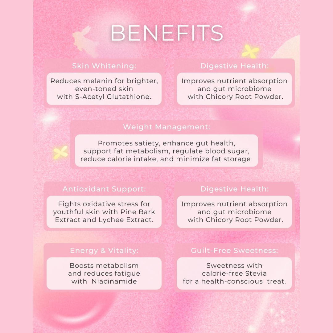 LUXE SLIM Lychee Gluta Juice 21g x 8 Sachets