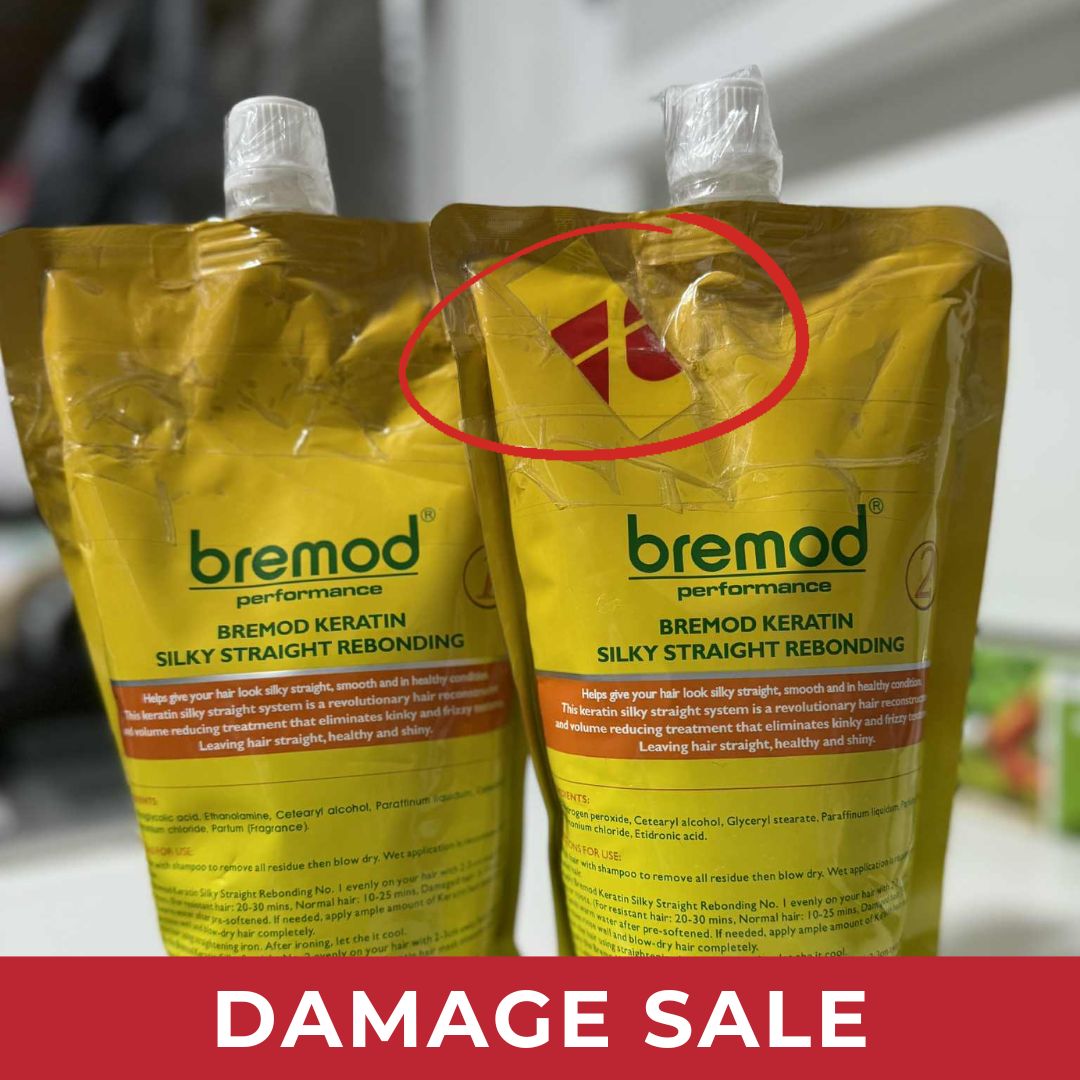 Bremod Keratin Silky Straight Rebonding Set (1&2) 800ml | Choose Variant