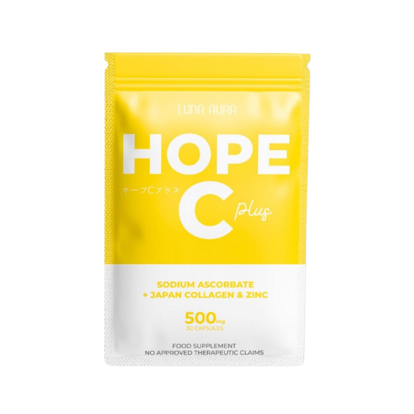 Luna Aura Hope C Plus (Sodium Ascorbate + Japan Collagen & Zinc) 30 Capsules