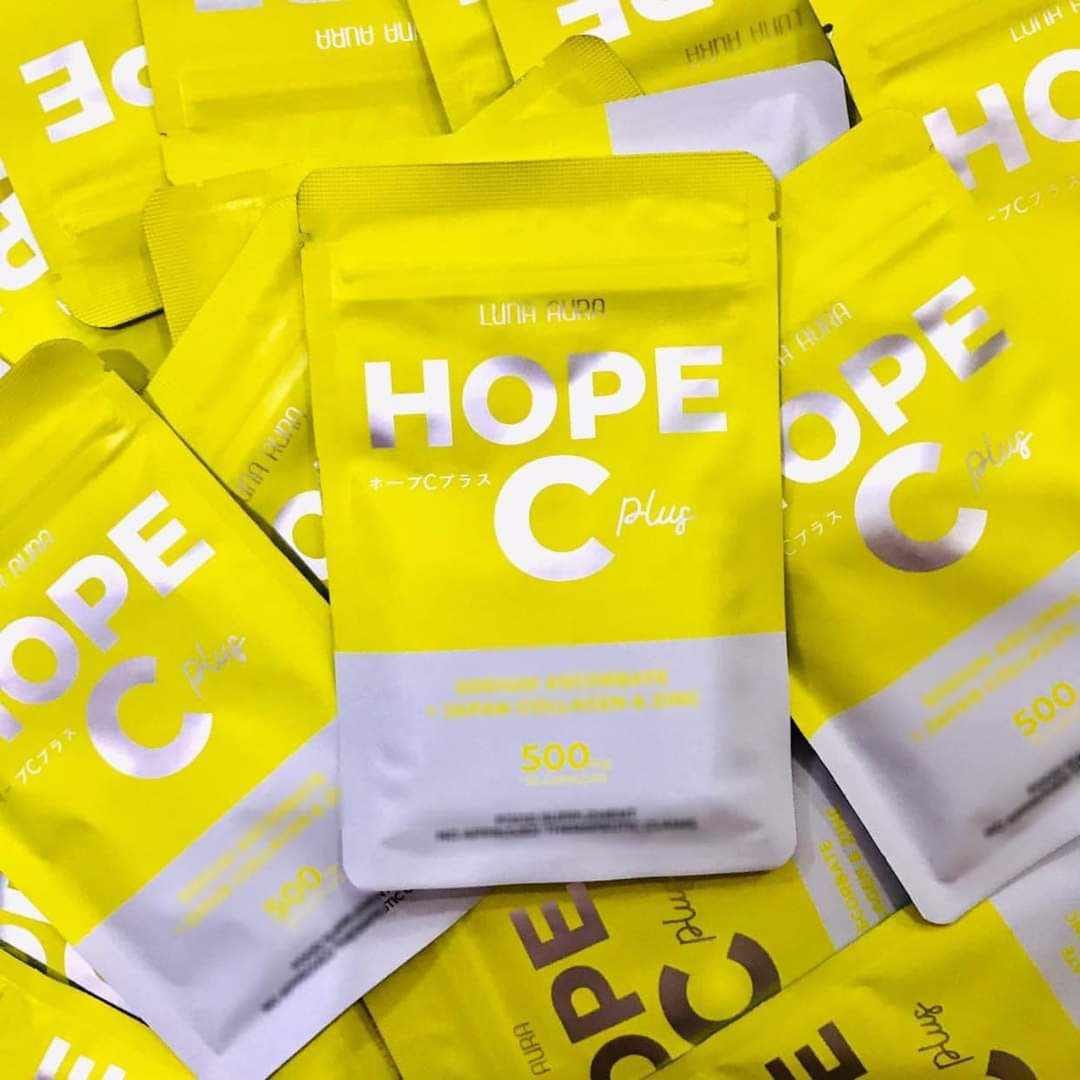 Luna Aura Hope C Plus (Sodium Ascorbate + Japan Collagen & Zinc) 30 Capsules