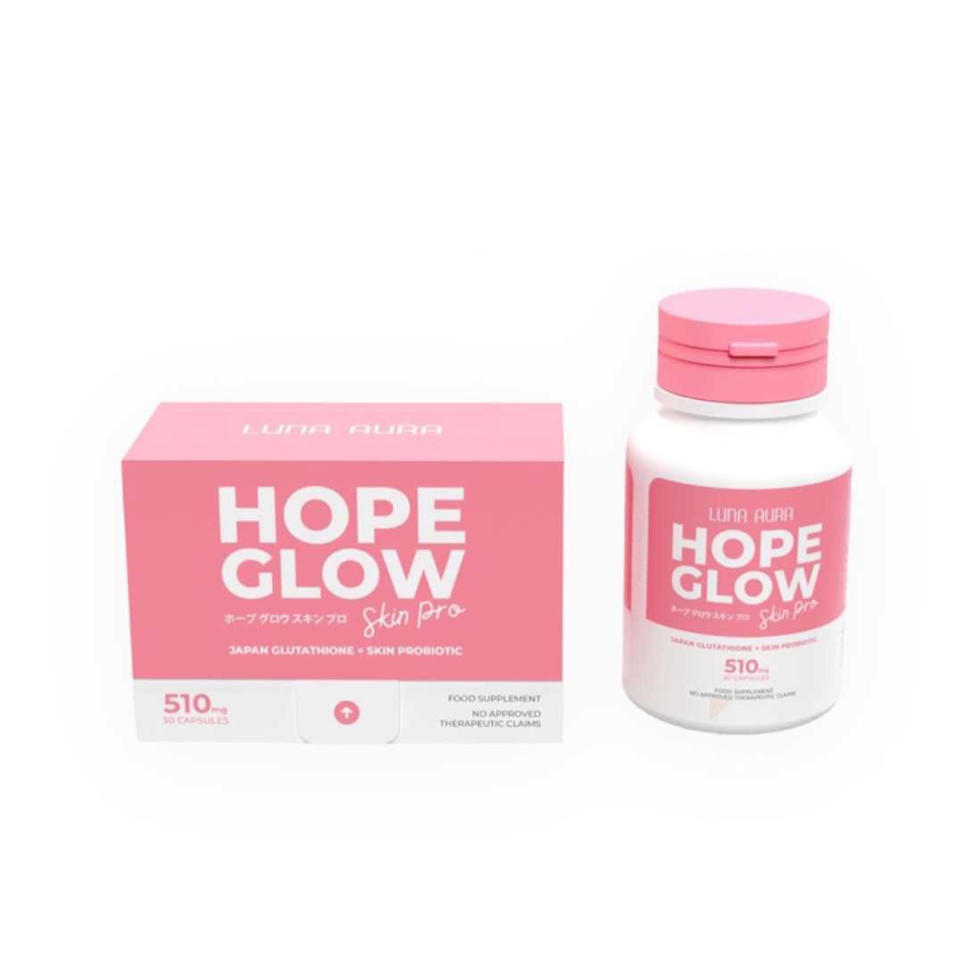 Luna Aura Hope Skin Pro (Japan Glutathione + Skin Probiotic) 510mg 30 Capsules