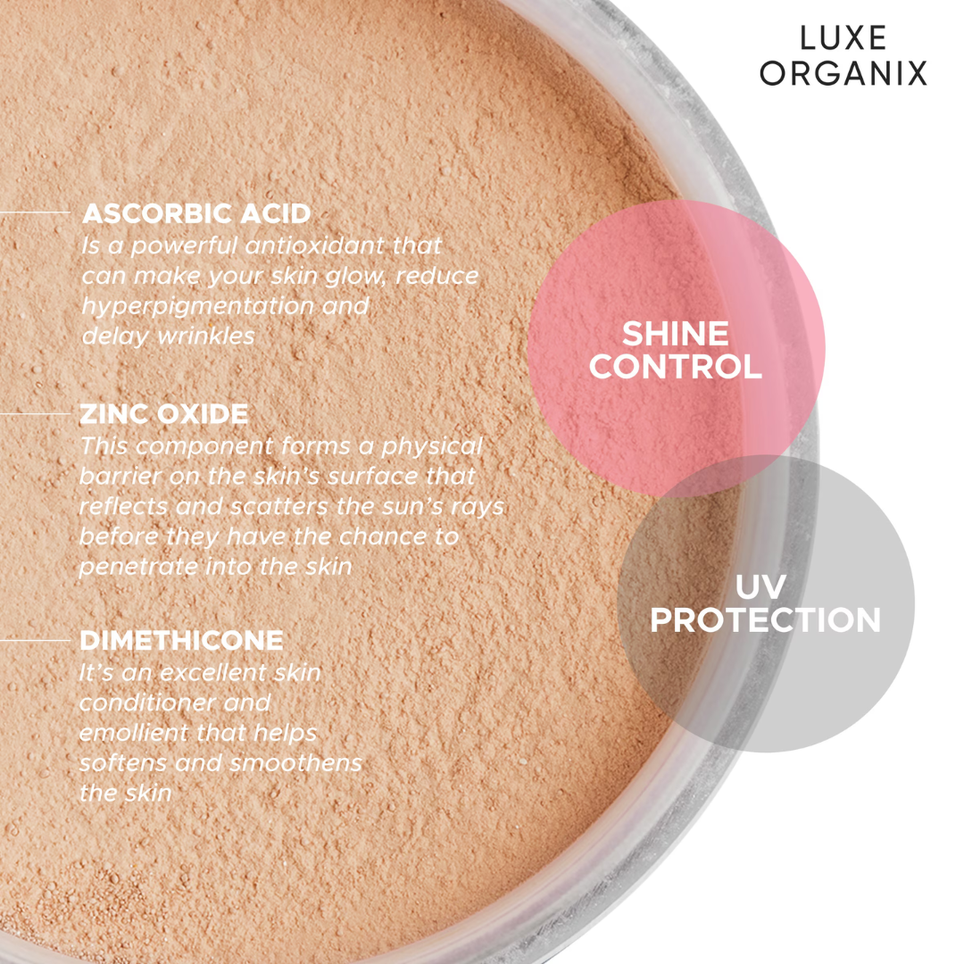 Luxe Organix UV Matte Powder Instant Pore Filter SPF50 PA++++ (Natural) 15g