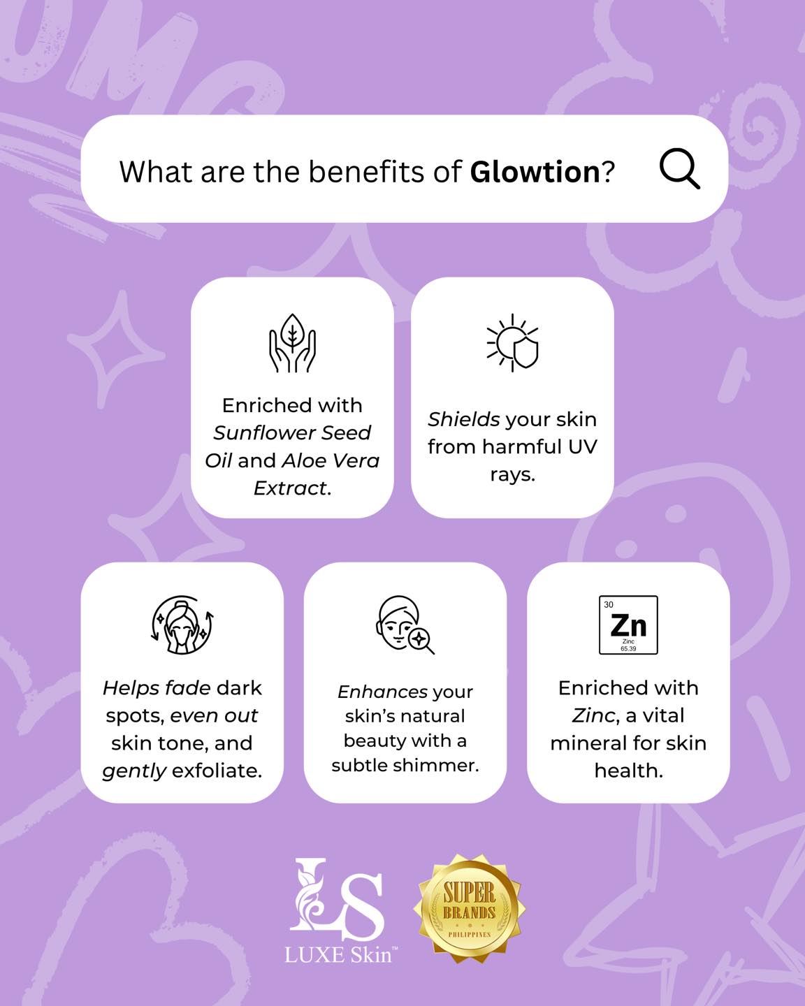 Luxe Skin Luxe Glowtion with Bakuchiol Extract SPF50 90ml