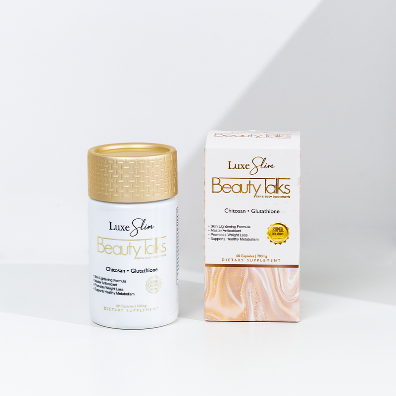 Luxe Slim Beauty Talks (Glutathione, Collagen, Chitosan) 60 Capsules | Love Rys Australia LOVE RYS AUSTRALIA Luxe Slim Beauty Talks (Glutathione, Collagen, Chitosan) 60 Capsules | Love Rys Australia LOVE RYS AUSTRALIA