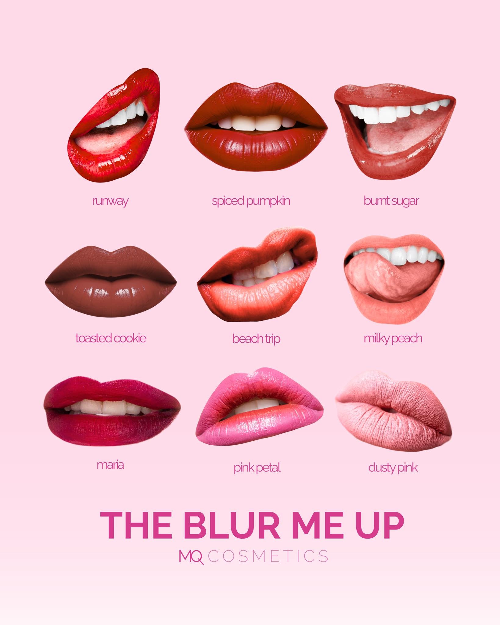 MQ Cosmetics Blur Me Up shades