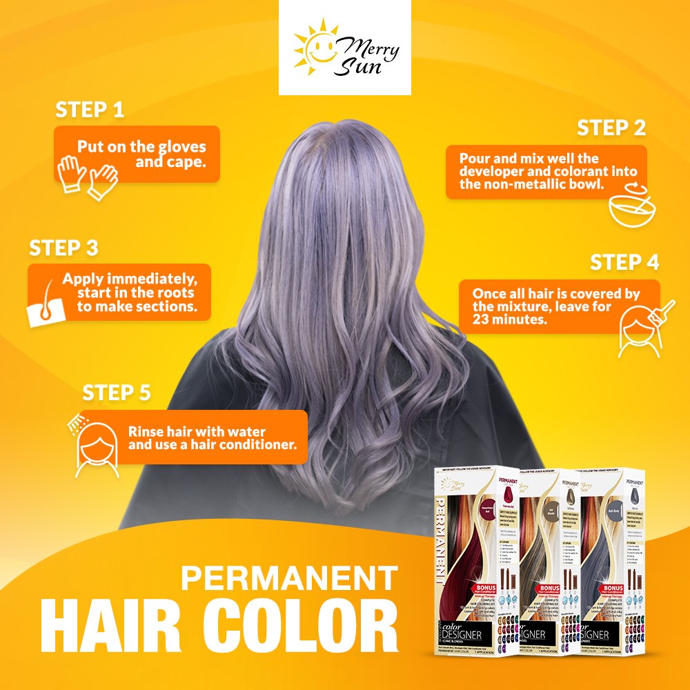 Merry Sun Permanent Hair Color - Super Decoloring