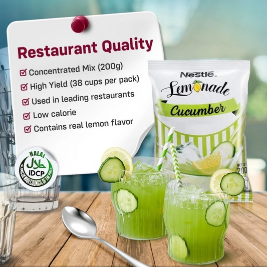 NESTLE Lemonade Cucumber Flavored Fruit Drink Mix 140g