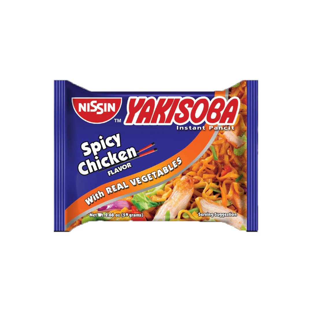 NISSIN Yakisoba Instant Pancit (Spicy Chicken) 58g
