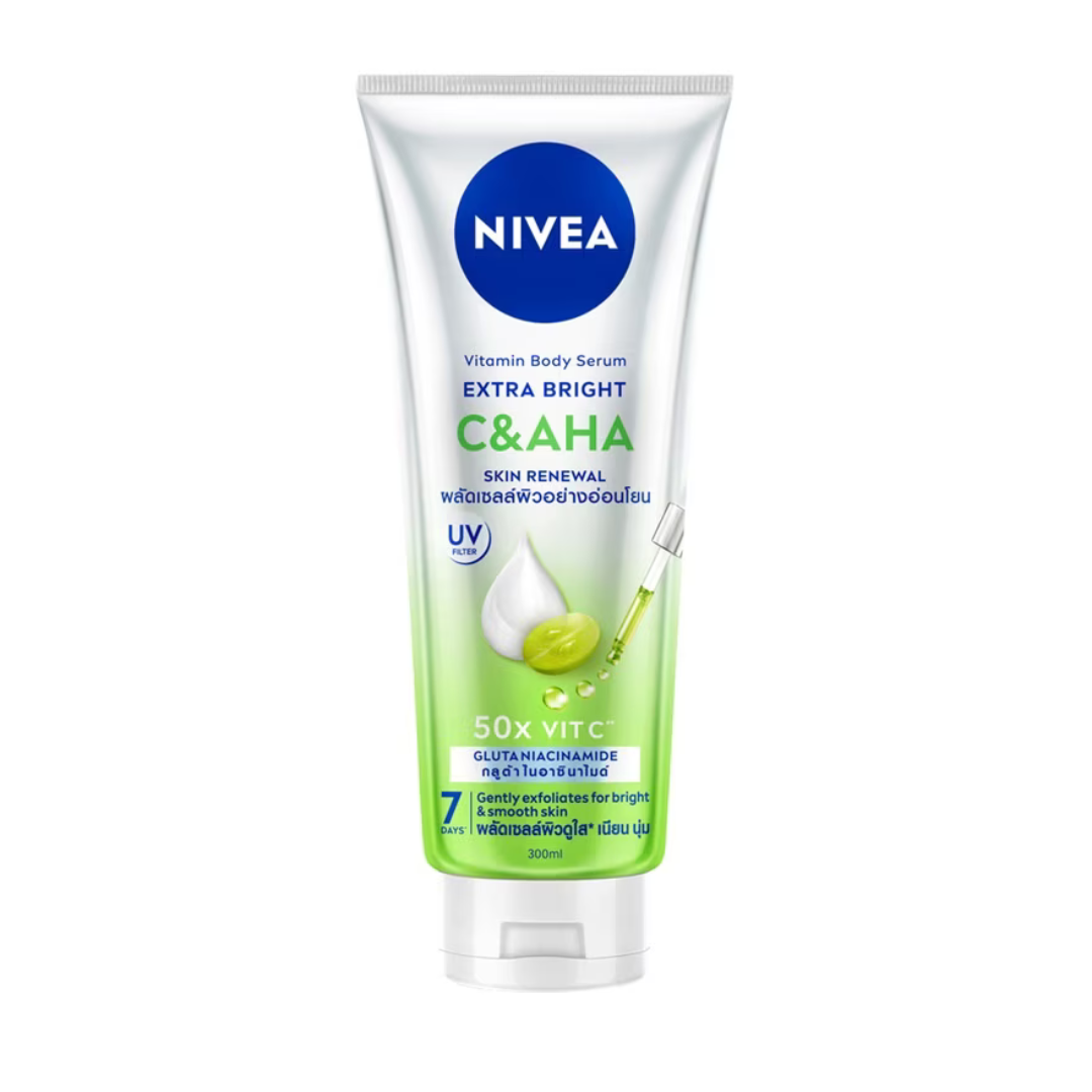 nivea glutathione cream NIVEA Extra Bright Vitamin Serum Lotion (C & AHA, Skin Renewal, Gluta Niacinamide) 300ml