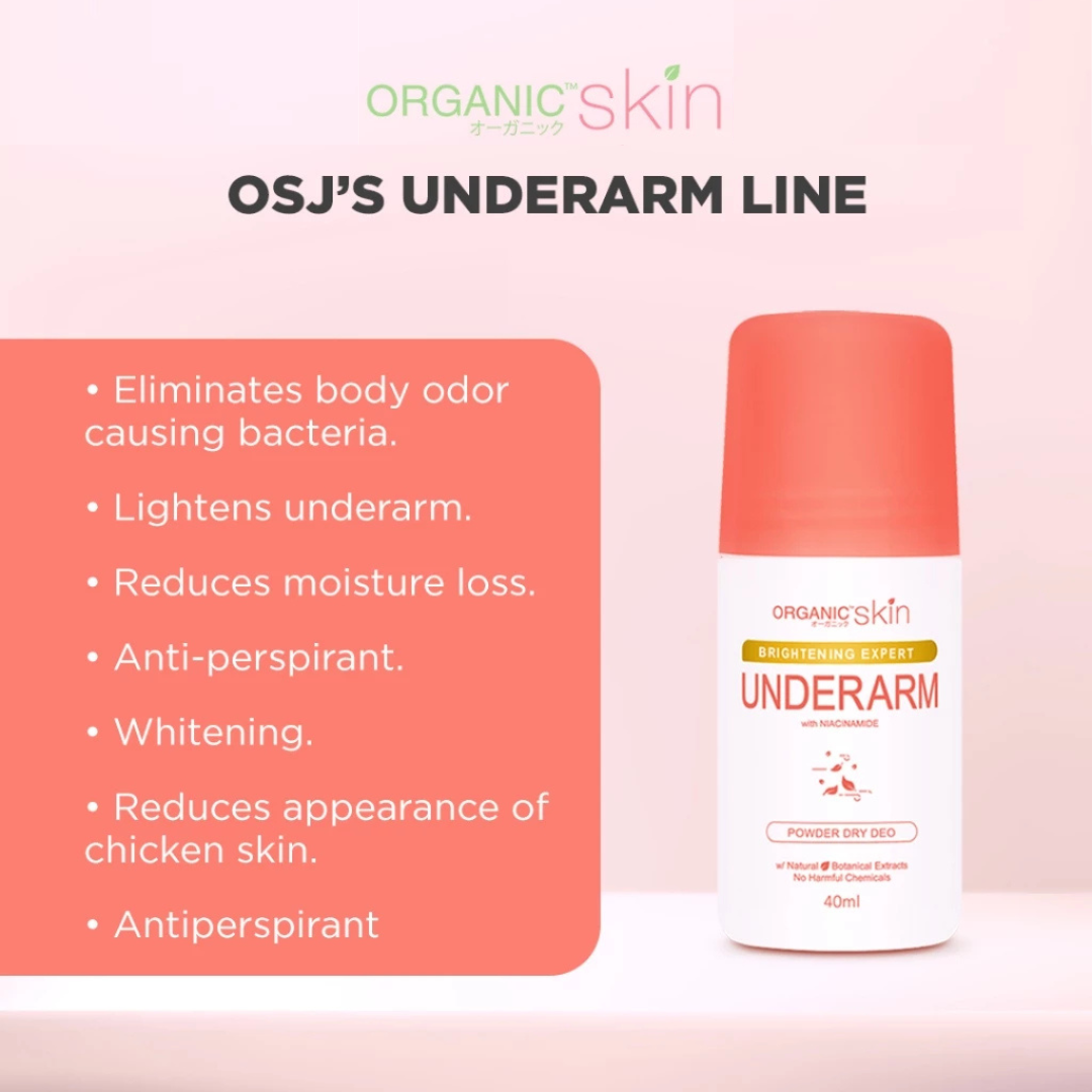 ORGANIC SKIN Brightening Expert Underarm Powder Dry Deo 40ml