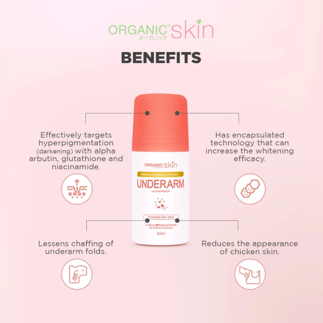 ORGANIC SKIN Brightening Expert Underarm Powder Dry Deo 40ml