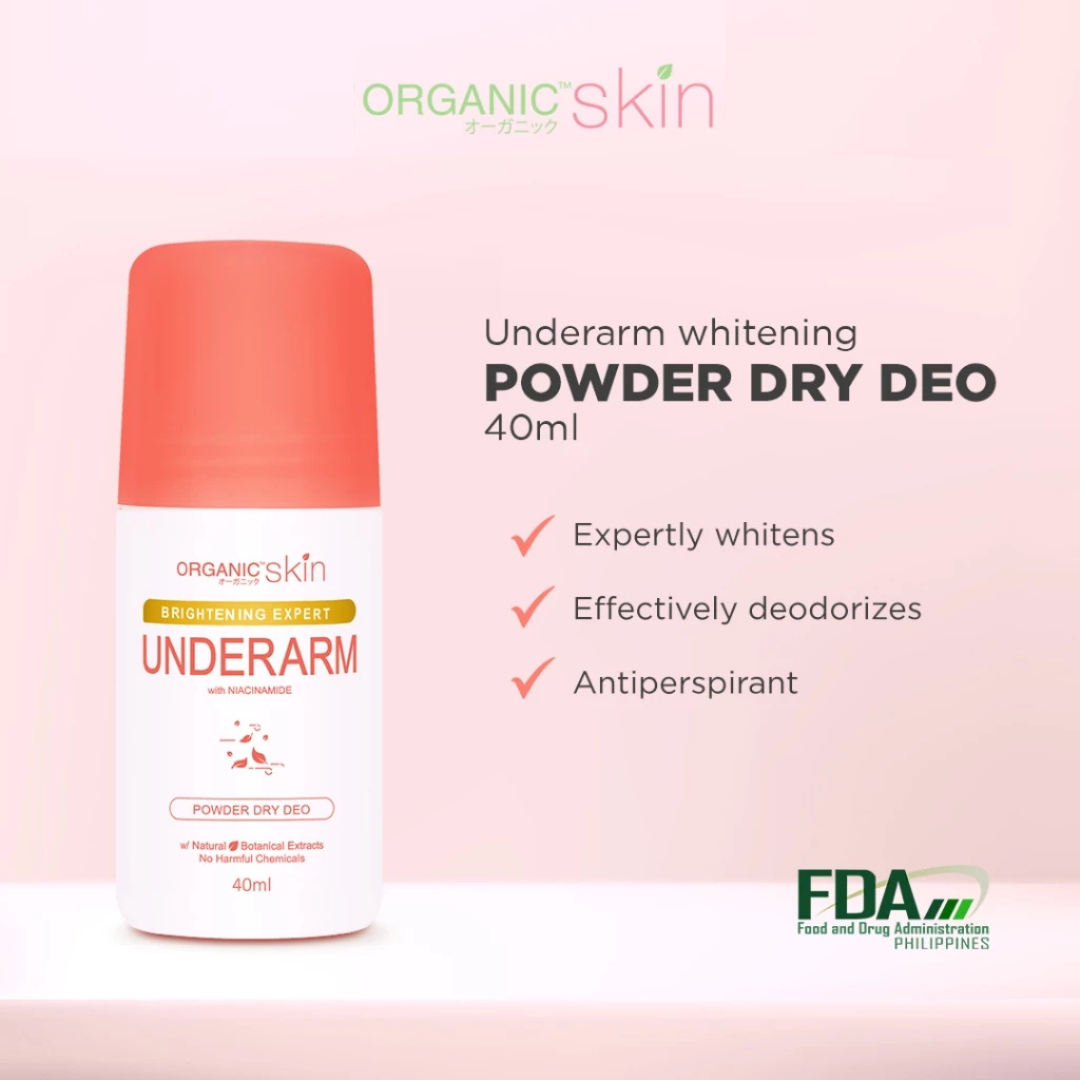 ORGANIC SKIN Brightening Expert Underarm Powder Dry Deo 40ml