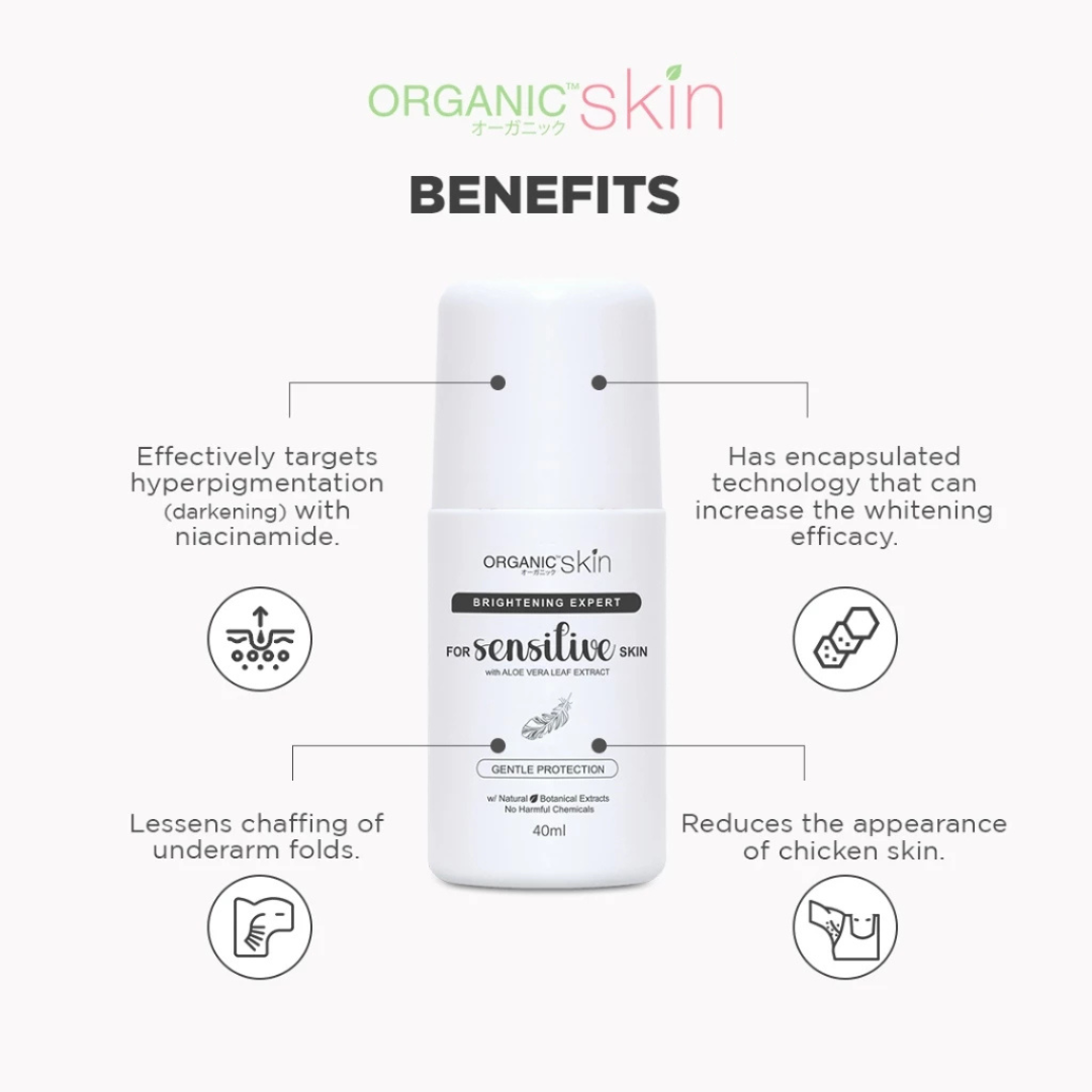 ORGANIC SKIN Brightening Expert (Sensitive Skin Gentle Protection) Deo 40ml