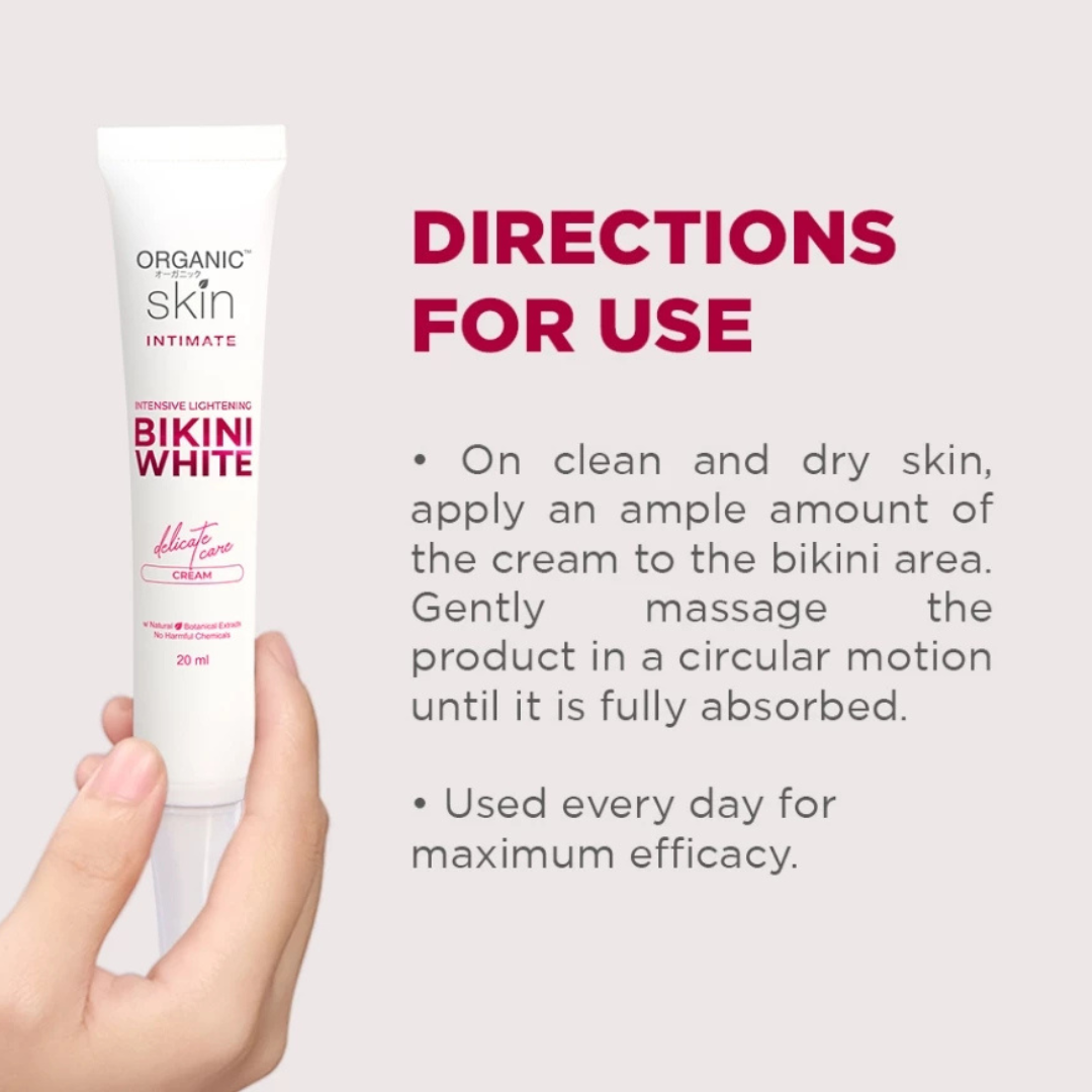 ORGANIC SKIN Intimate Intensive Lightening Bikini White Cream 20ml