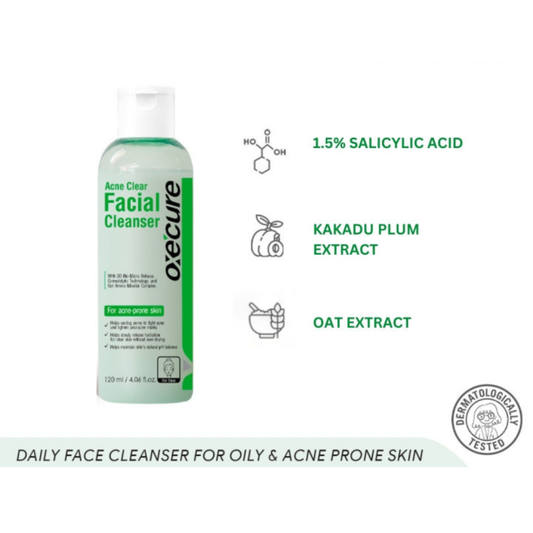 OXECURE Facial Cleanser (Acne Clear) 120ml