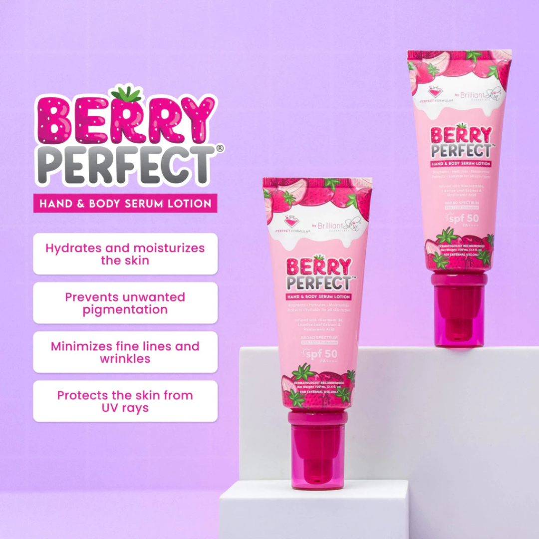 PERFECT FORMULA Berry Perfect Hand & Body Serum Lotion (SPF50) 100ml