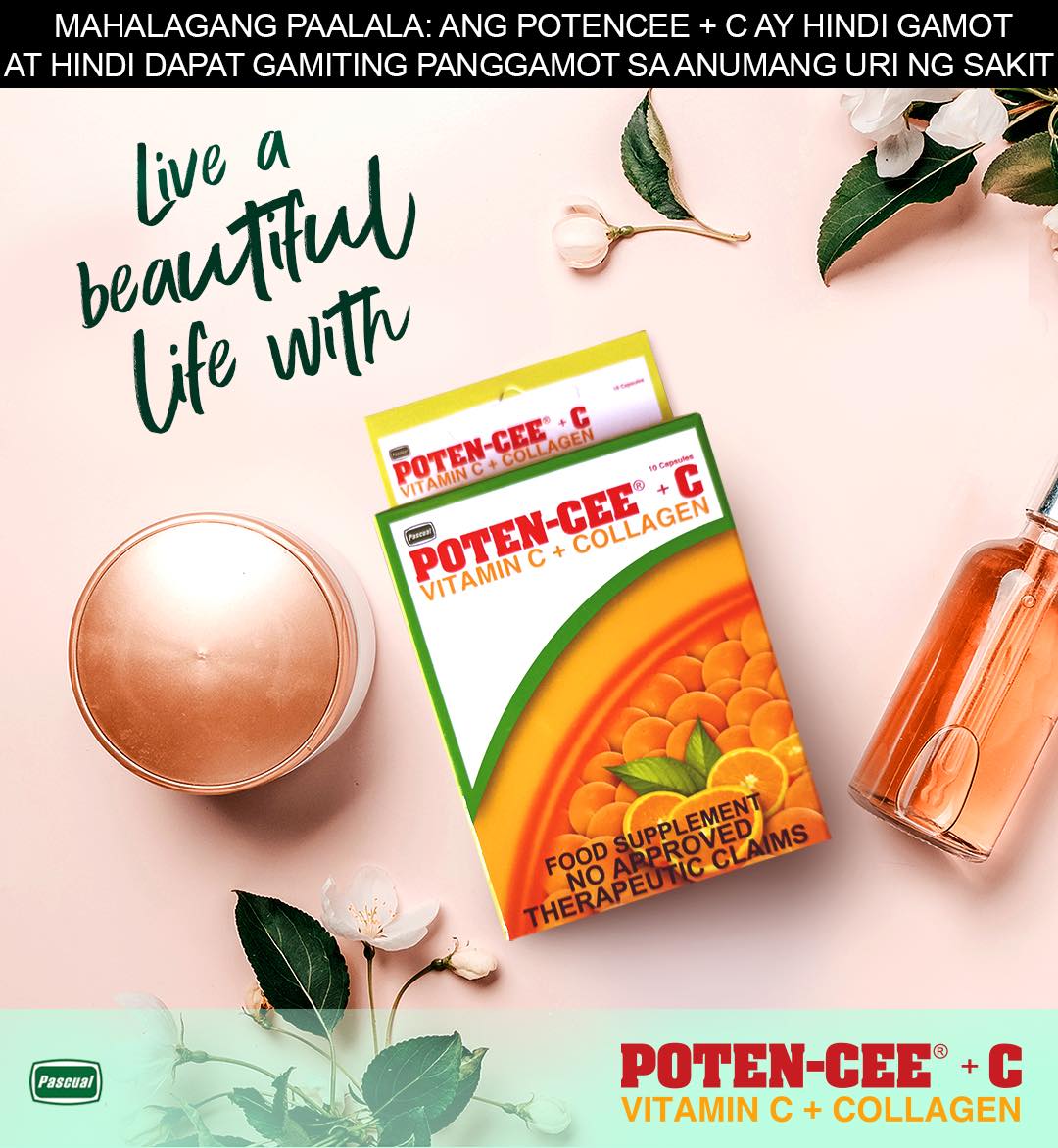 POTENCEE Vitamin C + Collagen (10 Capsules)