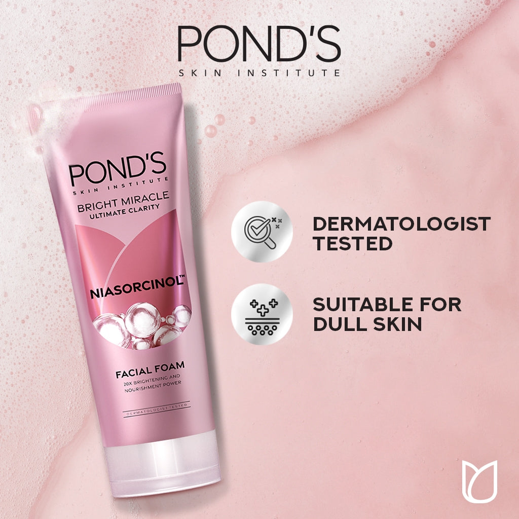 POND'S Bright Miracle Ultimate Clarity Facial Foam (Niasorcinol) 100g