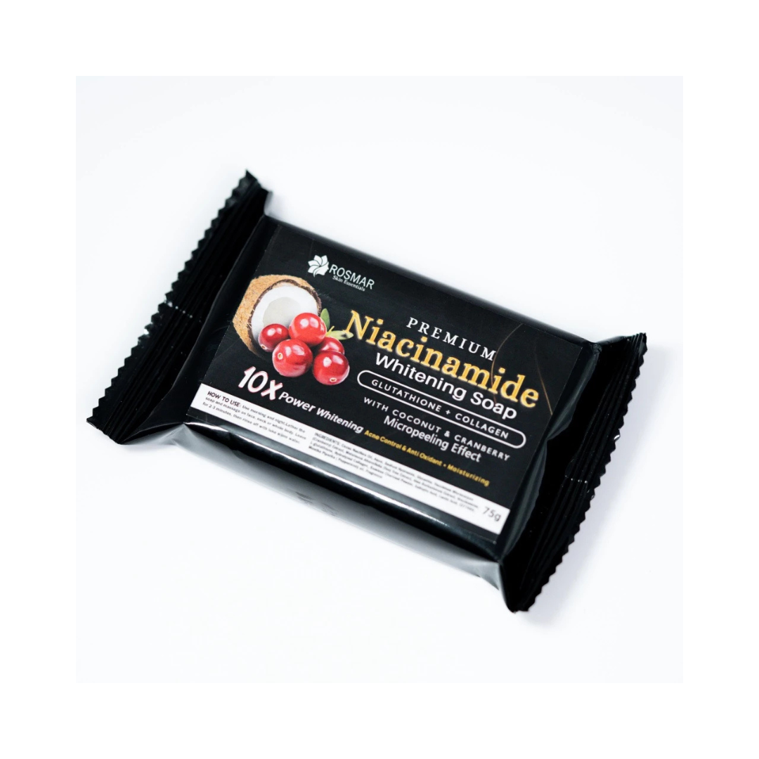 ROSMAR Premium Niacinamide Whitening Soap (Glutathione + Collagen) 75g