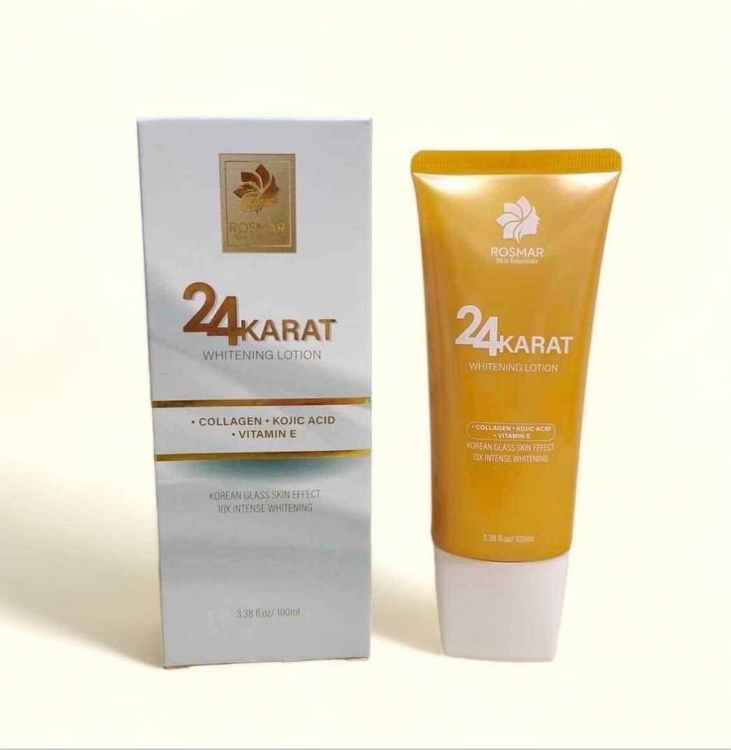 Rosmar 24Karat Whitening Lotion (Collagen, Kojic Acid, Vitamin E) - 100mL