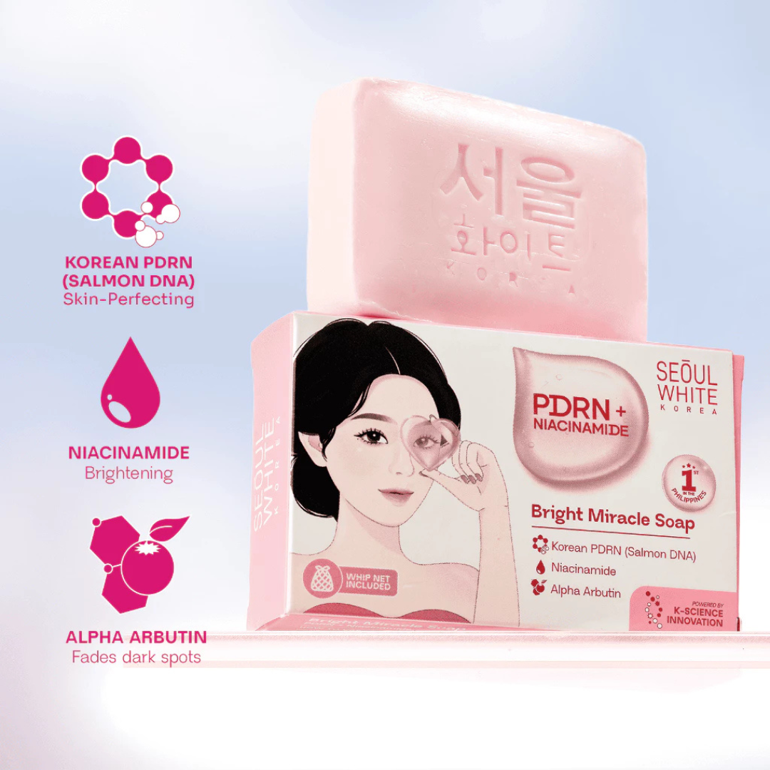 SEOUL WHITE KOREA Bright Miracle Soap (PDRN + Niacinamide) 90g