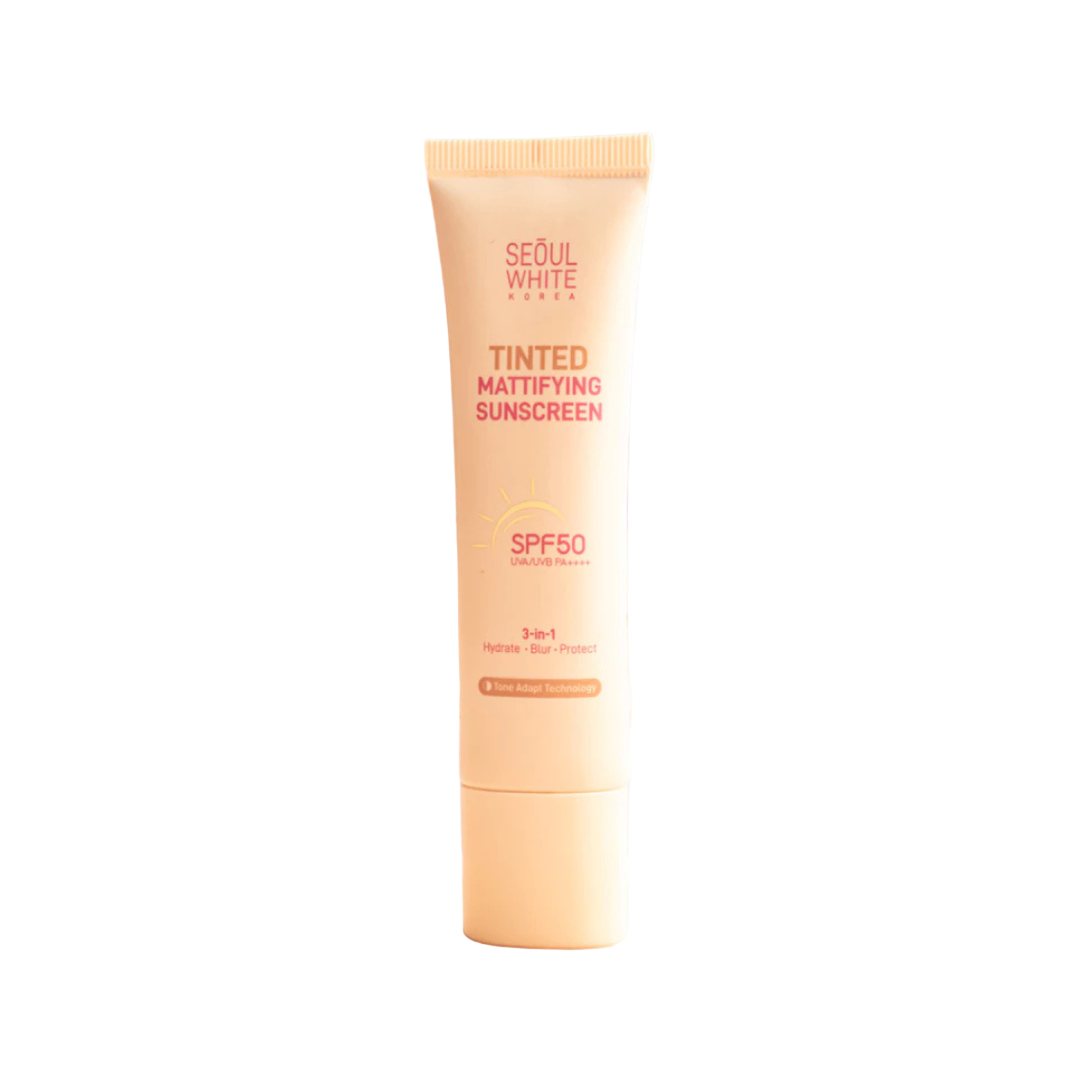 SEOUL WHITE KOREA Tinted Mattifying Sunscreen SPF50 UVA/UVB 30g