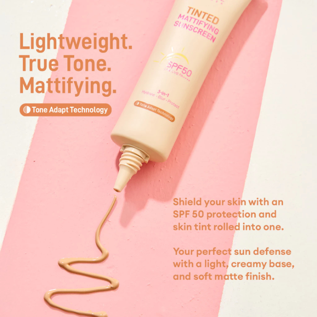 SEOUL WHITE KOREA Tinted Mattifying Sunscreen SPF50 UVA/UVB 30g