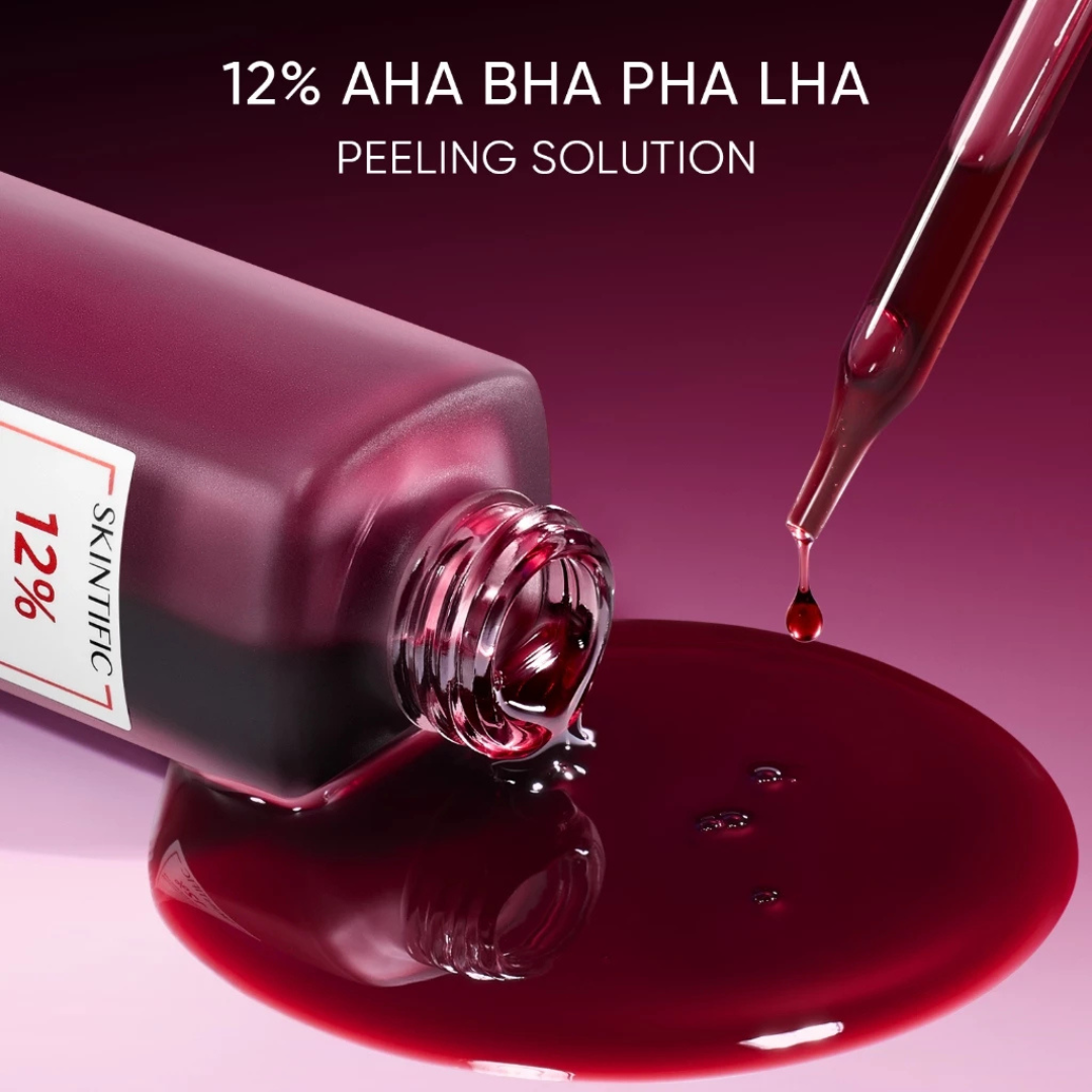 SKINTIFIC 12% (AHA BHA PHA LHA) Peeling Solution 30ml