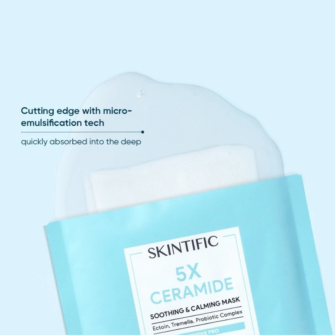SKINTIFIC Soothing & Calming Mask (5X Ceramide) - 4 Sheets