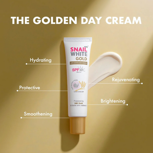 SNAILWHITE Gold Anti-Aging Day Cream SPF30+ by NAMU LIFE | Choose Size