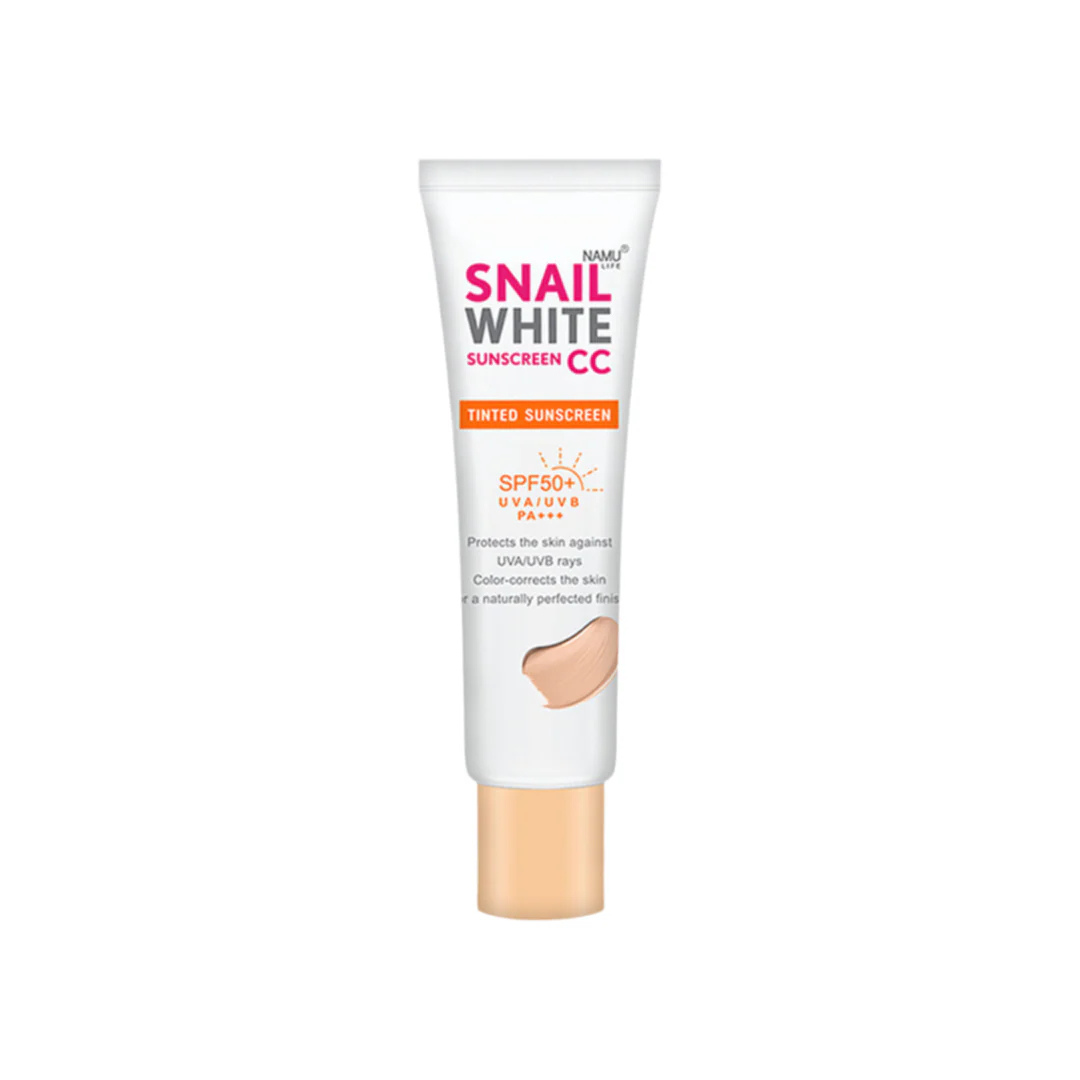SNAILWHITE Sunscreen CC SPF50+ UVAUVB PA+++ by NAMU LIFE 30ml