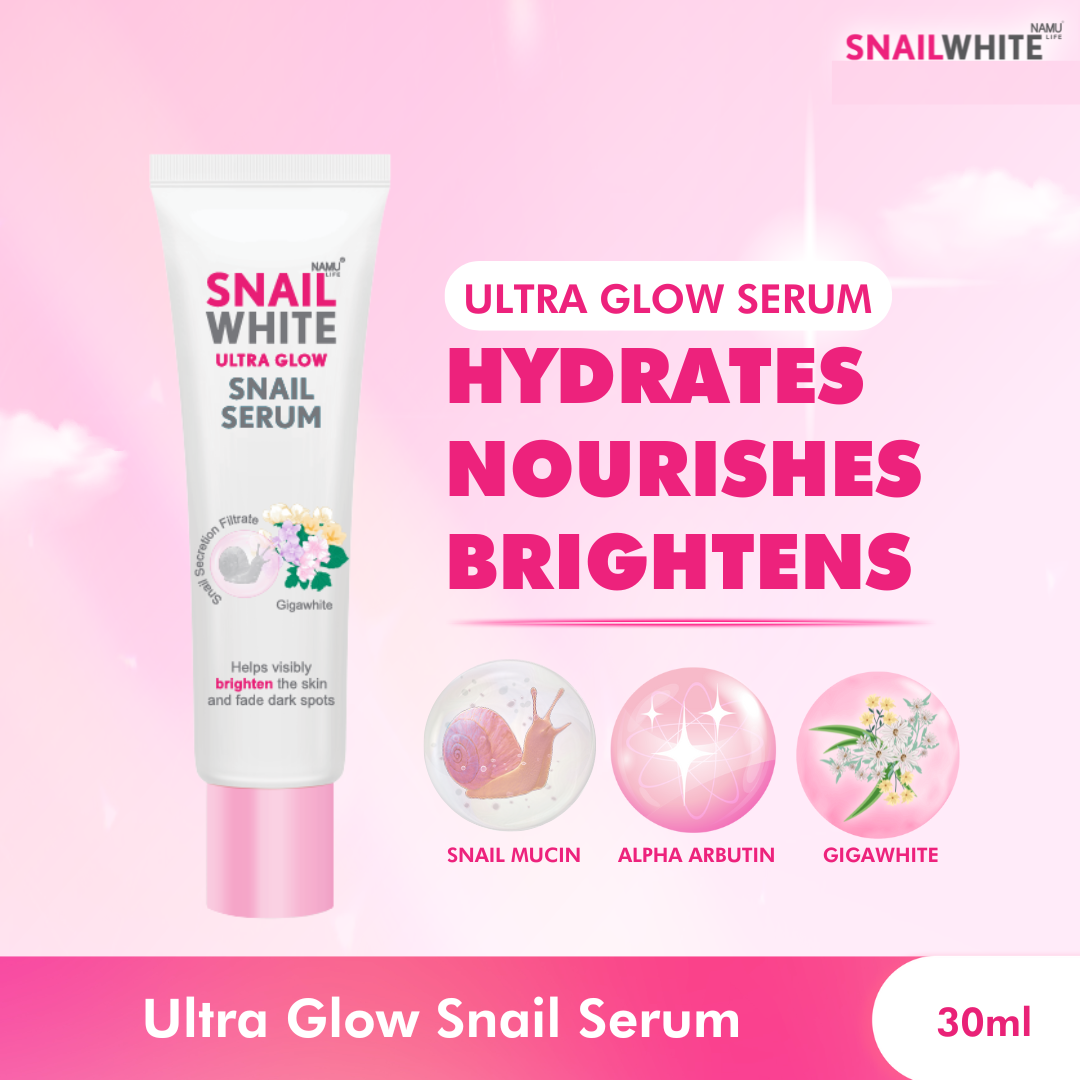 SNAILWHITE Ultra Glow Snail Serum 30ml by NAMU LIFE