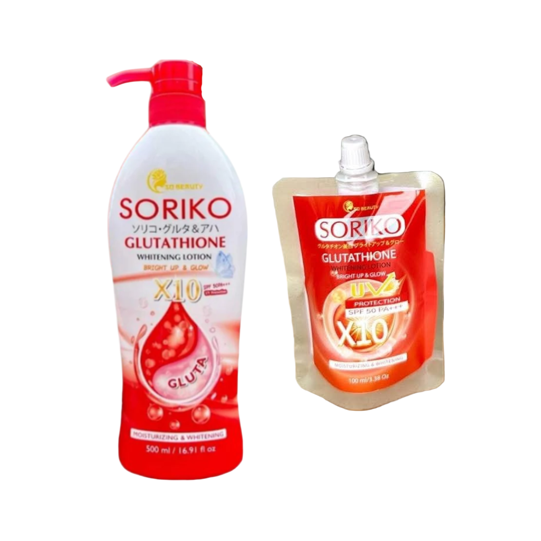 soriko glutathione Soriko Lotion😍😍😍 Glutathione x10 with spf 50PA+++ Goat Milk eith Alpha  Arbutin night Lotion main image 0