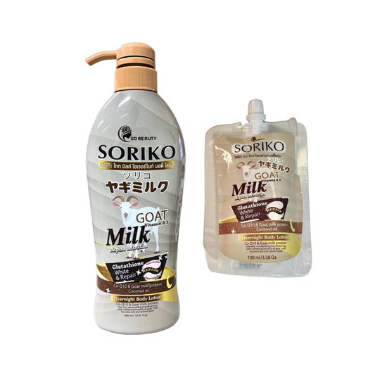 SORIKO Overnight Body Lotion (Goat Milk Alpha Arbutin, Glutathione)